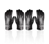 2 Paia Di Guanti Da Uomo, Guanti In Pelle Pu, Guanti Caldi, Guanti Invernali, Guanti Semplici Alla Moda