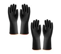 2 Paia Di Guanti In Gomma, Guanti Resistenti Agli Acidi E Agli Alcali, Guanti Impermeabili, Guanti Resistenti All'Abrasione, Guanti Da Lavoro