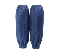 2 paia di maniche in denim resistente per braccio copre ispessimento Oversleeves protezione maniche elastiche per il lavoratore, Blu, 50 cm
