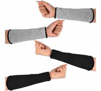 2 paia di maniche resistenti al taglio, 21 cm, protezione per avambracci, per donne, uomini, cucina, giardinaggio