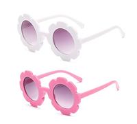 2 paia di occhiali da sole per, protezione occhi polarizzati per e bambini, telaio pieghevole resistente, accessorio da viaggio alla, uso picnic parco, aj, B polvere + bianco, Se