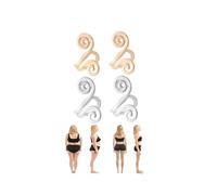 2 paia di orecchini a clip per agopressione da donna, orecchini a clip non penetranti digitopressione linfatica orecchini a clip agopressione agopuntura orecchini ear cuff clip gioielli regali, Zinco