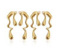 2 Paia Di Orecchini, Orecchini Irregolari, Orecchini Pendenti Lunghi, Orecchini In Acciaio Inossidabile, Orecchini Di Design, Orecchini Geometrici, Regali Di Gioielli Per Donne E Ragazze