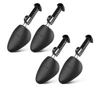 2 Paia di plastica Regolabile Shoe Tree Leggero Scarpa Barelle Scarpe Shape Keeper Pratico Nero Regolabile Lunghezza Shoe Shape Support (Uomini)
