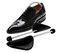 2 paia di scarpe nere a spirale a molla per scarpe, lunghezza regolabile, per adulti, in plastica, per stivali con tacchi alti, scarpe da ginnastica casual (uomo), Nero , X-Large