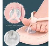 2 paia di separatori per dita in gel per sandali, protezioni per dita comode per infradito, ammortizzanti e anti-vesciche, perfetti per spiaggia, piscina e attività all'aperto 2 pezziSilicone
