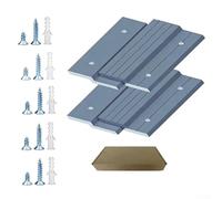 2 paia di strisce in lega di alluminio a forma di Z, resistenti, kit hardware per pannelli da parete, specchi, grandi immagini da 10,2 cm