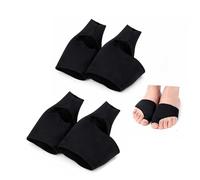 2 Paia di Tutori per Alluce Valgo 4pz Colore Nero Correttore Professionale Separatore Per Dita Del Piede Supporti Protezione Giorno Notte Sollievo Dolore Borsite Uomo Donna Distanziatore (NERO)