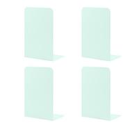 2 Paia Fermalibri per Mensole, MSDADA Reggilibri per Libreria, Porta Libri da Scrivania, Ferma Libri da Scaffale per Libreria, Ufficio, Casa, Biblioteca, Scuola, Studenti Regalo(Verde Chiaro)