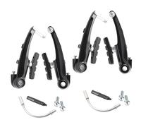2 Paia Freni V-Brake per Bici, Set Completo Anteriore e Posteriore, Braccio Lungo 110mm, Pastiglie 56mm, Alluminio, Compatibile MTB, BMX, City Bike