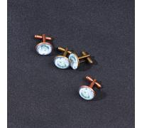 2 Paia Gemelli Coniglio Pasquale Moda Stile Francese Accessori per Camicie
