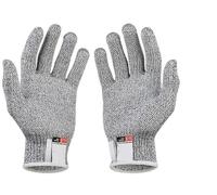 2 Paia Guanti Antitaglio, Grado Alimentare Guanti Anti Taglio di Livello 5 con Certificazione EN 388, Guanti da Lavoro di Sicurezza per Cucina, Sgusciare Ostriche, Giardinaggio, M
