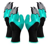 2 paia Guanti da Giardinaggio Impermeabili con Artigli- Scavare e Piantare,Migliori Regali da Giardinaggio per Donne e Uomini,Guanti da Lavoro con 8 Artigli Scelta Migliore per Giardino[Verde]