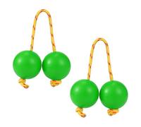 2 paia Kashaka Shaker, African Shaker Percussion, ABS Handheld Music Balls, 1,97 pollici Double Gourd Egg Sound Maker for Parties, Weddings, and Live Performances