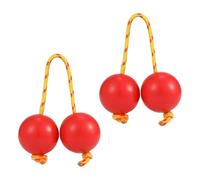 2 paia Kashaka Shaker, African Shaker Percussion, ABS Handheld Music Balls, 1,97 pollici Double Gourd Egg Sound Maker for Parties, Weddings, and Live Performances