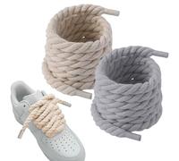 2 Paia Lacci Scarpe Elastici Senza Nodo No Tie Lacci, Lacci Intrecciati, Lacci Grossi Scarpe Da Ginnastica, Scarpe Da Corsa, Scarpe Sportive, Adatto a Tutte Le Scarpe, 140cm