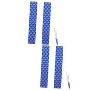 2 Paia Manicotto antiscivolo per bacchette copertura antiscivolo per bacchette maniche della maniglia della del tamburo Custodie protettive per bacchette accessori Blue TOYANDONA