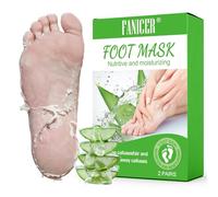 2 Paia Maschera Piedi Esfoliante, Maschera Piedi Idratante, Maschera Esfoliante Piedi, Rimozione di Calli e Pelle Morta Piedi, Scrub Piedi per Piedi Lisci e Morbidi (Aloe Vera)