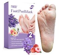2 Paia Maschera Piedi Esfoliante, Rimuove Pelle Morta Ripara Talloni, Maschera idratante i piedi una pelle liscia per uomini e donne, (Pesca & lavanda)