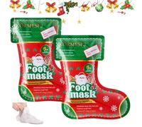 2 Paia Maschera Piedi Idratante,Mascheras per piedis Efficace Cura,Di Calzini Idratanti per Lisci e Morbidi,Riparazione Della Pelle Ruvida,Per uomini e donne,Regali di Natale