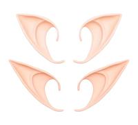 2 Paia Orecchie da Elfo, Orecchie da Fata, Accessori per Cosplay e Feste di Halloween, per Bambini e Adulti, Mascherate, Este in Costume