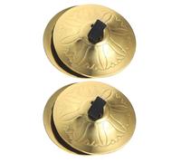 2 Paia Per Bambini Piccoli Rapi Coppers Piastri Piastri Gongs Banda Ritmo Strumento Percussione Musical Per Giocattolo Giocattolo A Mano Pancia Da Ballo Piatti Piccoli