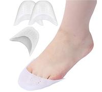 2 Paia Piede Suggerimento Manicotto, Salvapunte In Silicone Gel, con Aria Fori per Proteggere Piedi, gel toe scarpe cuscini caps Ballet e Danza Classica