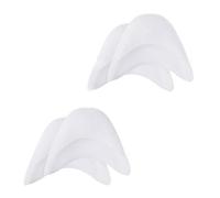 2 Paia Piede Suggerimento Manicotto, Salvapunte In Silicone Gel, salvapunte in Silicone Danza Classica, per Scarpe Ballet Danza Classica Morbido Piede Suggerimento Manicotto con Aria Fori, Bianca
