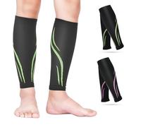 2 Paia Polpaccio Calze Compressione Graduata Uomo Donna Fasce Elastica Compression Socks Antitrombo Scaldamuscolo per Sollievo Dei Muscoli Gonfiore Delle Vene Varicose Sport Corsa Infermiere Ciclismo