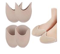 2 Paia Proteggi Dita Piedi, Copri Punta in Tessuto per Scarpe, Cuscinetti per Dita dei Piedi per Scarpe da Punta, Cuscinetti Morbidi per Donne e Ragazze, Per Ballerine A Punte 4 Pezzi