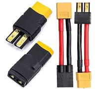 2 Paia RC LiPo Adattatore Connettore Batteria Compatibile con Traxxas Plug Batteria a XT60 Maschio Femmina Connettori ESC Caricabatterie