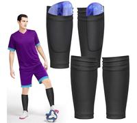 2 Paia Reggi Parastinchi Calcio Taglia M Ferma Parastinchi Calcio Maniche Calze Calzini Parastinchi Calcio Para Stinchi Calcio Giovanile Parastinchi con Calzino Tasca per Giovanile Principianti