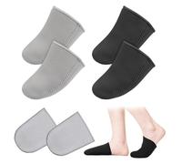 2 Paia Scaldapiedi Scaldino per Piedi, Scalda Dita Dei Piedi 3mm di Spessore Protettore Della Punta, Unisex Scaldini Piedi, Nero Toe Cover per Sci, Alpinismo, Campeggio