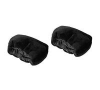2 Paia stampelle ascellari bastoncino asticcio calza cuscino per stampella con impugnatura a mano cuscini stampella cuscino di supporto per le stampelle pad stampella cotone Black minkissy