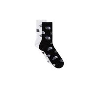 THE NORTH FACE NF0A8BRBKY4 EVERYDAY CREW SOCK LOGO - 2P Calzini Uomo TNF BLACK/TNF WHITE Taglia S