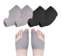 2 Paia Tutore Alluce Valgo Correttore, Divaricatore Alluce Valgo, Separatore Dita Piede per Giorno Notte, Regolabile Correttore Dei Piedi, Distanziatore Dita Piedi Valgo con Protezione Silicone