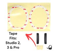 2 Paio Cuscino Adesivo 3M Nastro Beats By Dre Solo2 3 4 Studio 2 3 Pro Ear Pad