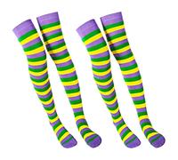 2 Pairs Calze Da Cosplay Calzini Sopra Il Ginocchio Over The Knee Stockings