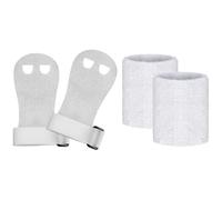 2 Pairs Gymnastics Wristbands for Kids, Sweat-Wicking Breathable Gymnastics Grips for Palm Protection & Wrist Support, Training And Exercise Accessories, L