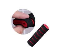 2 pairs of handlebar covers with nonslip grips for bicycles, red. Easy installation, vibration damping, compatible with various bicycle types.