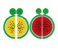 2 Pairs Orecchini Pendenti Estivi Gioielli Di Frutta Alla Moda Per Donna