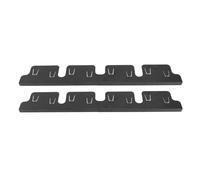 2 Pairs Stove Counter Gap Covers Black Color 35x10CM Adjustable Stove Gap Guard for Kitchen