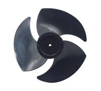 2 pale di ricambio per ventola da 17 cm, circolazione in plastica PP con foro D da 6 mm, flusso d'aria silenzioso per circolatori d'aria interni, nero e bianco, 17 cm (nero)