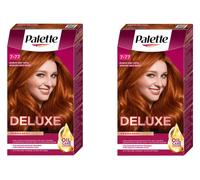 (2) PALETTE DELUXE 7-77 INTENSIVO RAME LUCIDO COLORE PERMANENTE CAPELLI INCL....