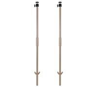 2 paletti universali per fotocamera da sentiero, supporto leggero per fattoria, cortile, giardino, 91 cm, supporto fai da te per esterni (marrone, 2 in 1)