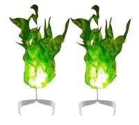 2 palle di fuoco galleggianti artificiali per Halloween, senza fiamma, galleggianti, decorazioni per giochi di ruolo per la casa (C, taglia unica)