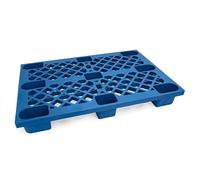 2 pallet blu HDPE plastica 120 x 80 x 14 cm