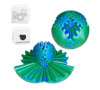 2 Palline 3D a Forma di Ingranaggio, Giocattolo Antistress Rotante di Ingranaggio, Giocattolo Sensoriale Divertente Palla Antistress per Bambini e Adulti, Regalo di Natale (blu-verde)