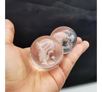 2 palline Baoding per terapia delle mani, sfere cinesi per la salute, per esercizi di stress, dragone e fenice, sfere di cristalli per massaggio alle mani, sollievo dallo stress ed esercizi, strumenti