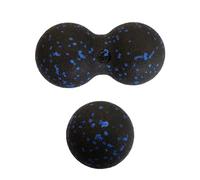 2 palline da massaggio, doppia palla per massaggio, allenamento fasciale, auto-massaggio, massaggio profondo, rilassamento della schiena, della colonna vertebrale, del collo e del viso